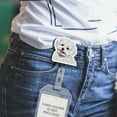 thumbnail image 5 of WIRESTER Design Acrylic Key Card Holder Belt Clip Reel Id Badge Retractable - Maltese Dog, 5 of 5