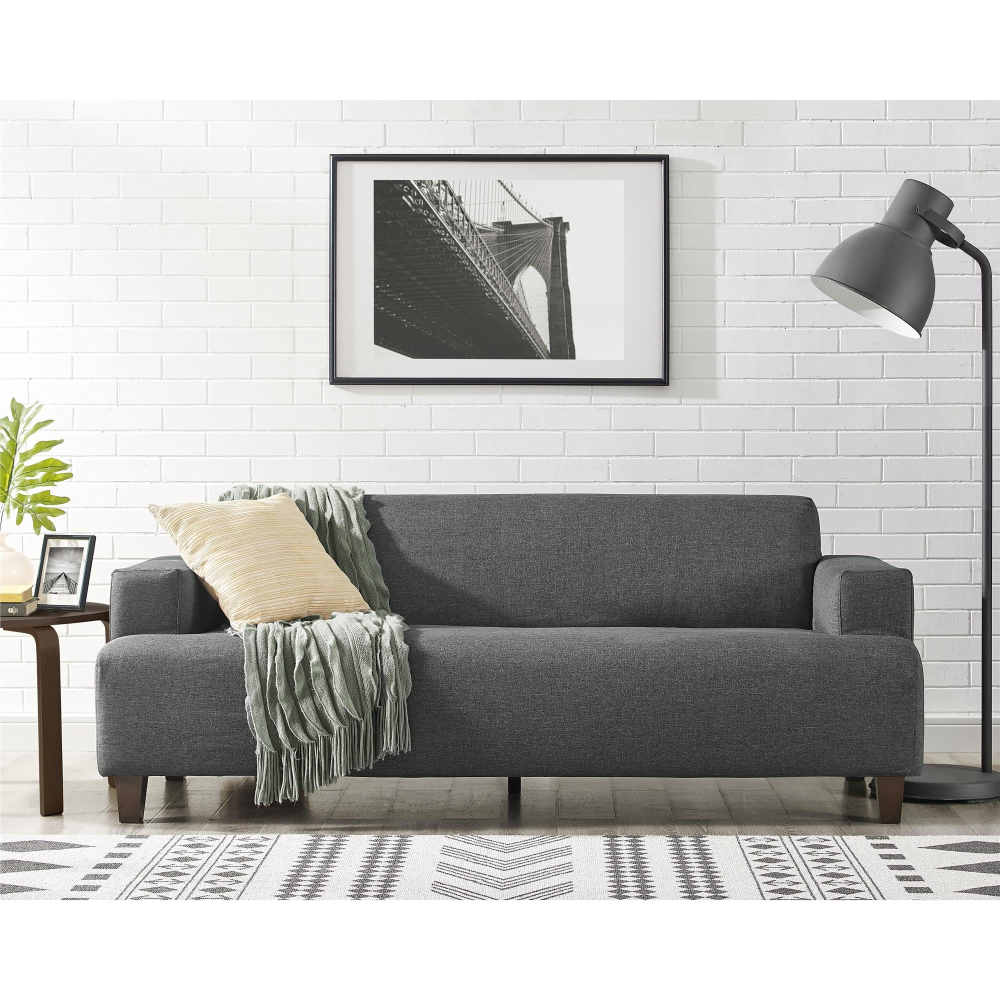 Novogratz Cozy Couch, Gray