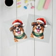 thumbnail image 3 of Hello Winter Miniature American Shepherd Frosty Morning Welcome Snowy Christmas Cutout Transfer Sticker MAS Dog Lover Gifts Transparent Decal Art Decor - 02018, 3 of 5