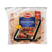 Tyson® Boneless Skinless Chicken Thigh Strips, 2 lb (Frozen)