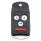 thumbnail image 2 of Reemplazo de 3 Botones, Funda de telemando Plegable con Llave para 2008-2013, 2 of 6