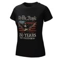 thumbnail image 6 of We The People – 250 Years Women’s Short Sleeve Cotton T-Shirt HD Graphic Printed Tee Casual Crew Neck Top XL, 6 of 7