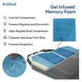 thumbnail image 4 of YfulYde Wheelchair Seat Cushion Gel Infused Memory Foam - Orthopedic, Coccyx, Tailbone Support - High Resilience for Positioning and Stability Prevents Pressure Sores and Skin Damage -18" x 16" x 3", 4 of 6