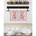 thumbnail image 3 of Pink Orchid Kitchen Dish Towels for Drying Dishes Set of 3, Spring Floral Flowers Leaves Botanical Waffle Weave Microfiber Hand Tea Bathroom Towels Quick Dry & Absorbent Towel 15.7x23.6, 3 of 7