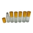 thumbnail image 2 of 6 uds 5ml botellas de rodillo de pulido vacías recargables viales envase cosmético Oro Zulema Botellas vacías en rollo, 2 of 7