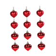 thumbnail image 4 of 12 Piezas Bolas de de Navidad Amor Adornos de Navidad Decoración Adornos de Bolas de Navidad para Vacaciones Boda Compromiso Interior Estilo C, 4 of 8