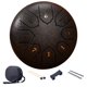 thumbnail image 2 of Tambor Lluvia Instrumento Handpan Lengua Acero 6 Pulgadas 8 Notas Regalo, 2 of 9
