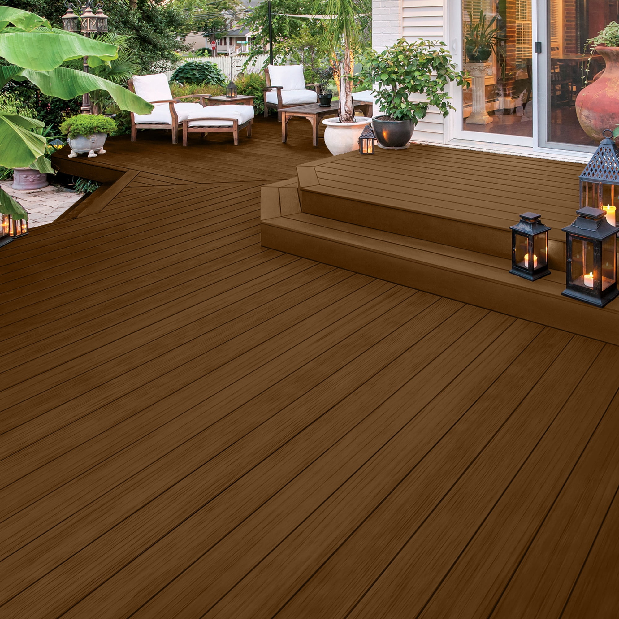 Olympic Elite 1 Gallon SC-1010 Butternut Solid Advanced Exterior Stain and Sealer in One