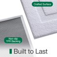 thumbnail image 4 of Alfombra de baño LUMI, ultrasuave, antideslizante, absorbente, lavable, blanca, 4 of 9