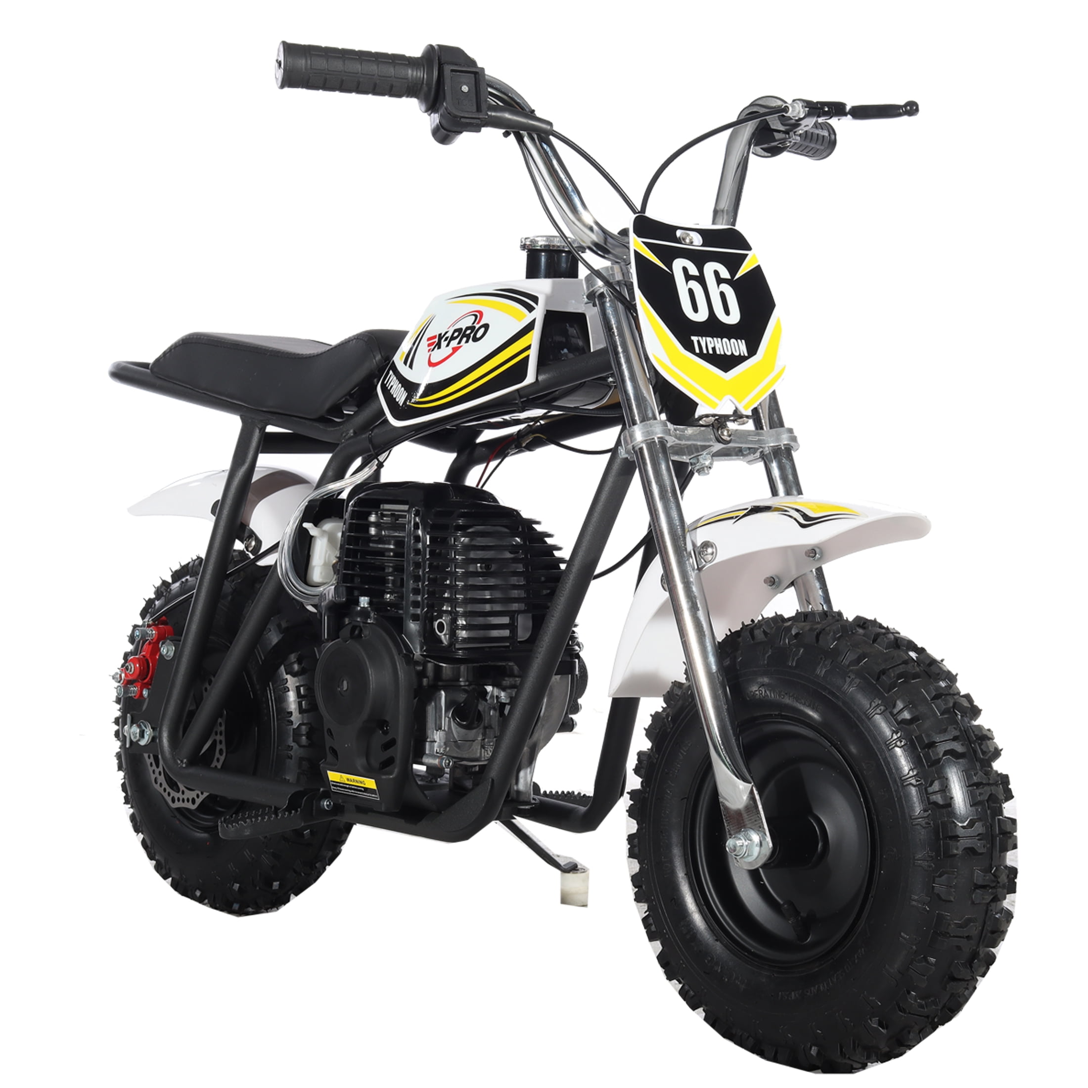 X-Pro Brand New Typhoon 40cc Gas Pit Dirt Bike, 4 Stroke Mini Motorcycle for Kids with Pull Start