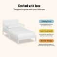thumbnail image 3 of Dream On Me Brookside Low Profile White Toddler Bed, 3 of 6