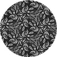thumbnail image 1 of Ahgly Company Machine Washable Indoor Round Transitional Midnight Gray Area Rugs, 7' Round, 1 of 7