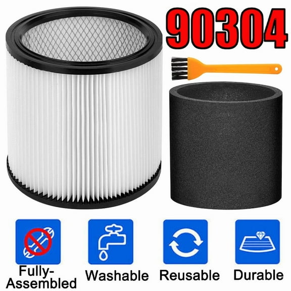 Wet/Dry Cartridge Filter For Shop-Vac Vacuum Cleaner Accessories 90304 90585 Kit