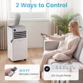 thumbnail image 6 of Costway 8000 BTU Portable Air Conditioner, 4-in-1 Portable AC Unit with Dehumidifier, Fan, 6 of 9