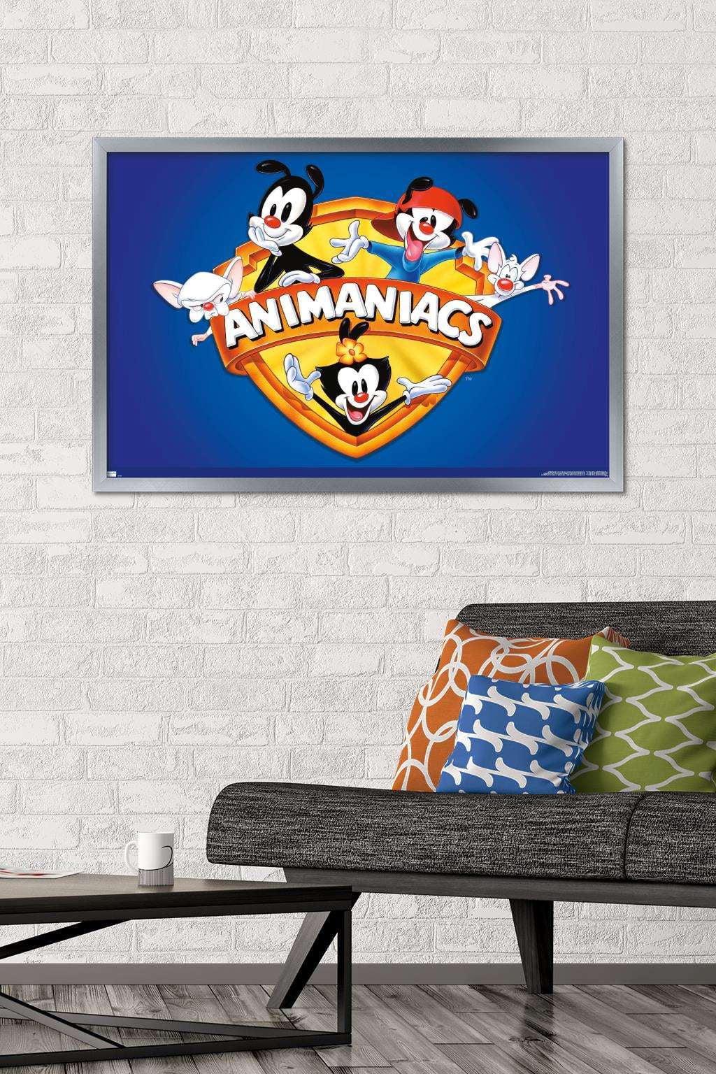 Animaniacs - Shield Wall Poster, 22.375" x 34", Framed