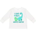 thumbnail image 3 of Inktastic I Love My Auntie-saurus Cute Brontosaurus Family Boys or Girls Long Sleeve Toddler T-Shirt, 3 of 5