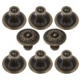thumbnail image 1 of unbranded 8Ud Manijas Redondas Para Puertas De En Aleación De Zinc Marrón Claro Para Hogar, 1 of 8