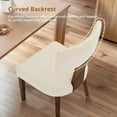 thumbnail image 4 of Dycanpo Dining Chairs Set of 4,Upholstered Mid Century Modern Round Dining Room Chairs for Living Room,Yellow-Linen, 4 of 8