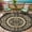 Dark Brown, variant on Aonewoe Round Outdoor Rugs 5Ft Waterproof Patio Plastic Straw Rug Reversible Camping Carpet Indoor Outdoor Area Rug for Patio,Deck,Balcony,Picnic,Beach,Outside