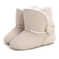 thumbnail image 1 of Zapatos con suelas de agarre, botines para bebé, pantuflas de lana acogedoras, bebé suave, 1 of 5