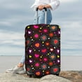 thumbnail image 3 of Lsque Geometric Hearts Printed Luggage Cover, Travel Luggage Protector,Scratch and Dirt Resistant, Fits 18-32 Inch Luggage - Small, 3 of 9