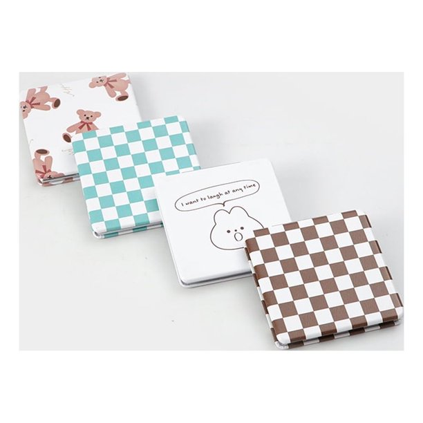 Espejo de maquillaje de mano con logotipo personalizado de fábrica, regalo de Navidad para niña, espejo de bolsillo, espejo pequeño con logotipo personalizado