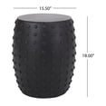 thumbnail image 6 of Lintz Lightweight Concrete Outdoor Side Table, Matte Black, 6 of 6