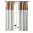 thumbnail image 6 of Better Homes & Gardens Colorblock Rod Pocket and Back Tab Blackout Curtain Panel, 1-Piece, Brown, 50" W x 108" L, 6 of 9