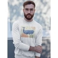 thumbnail image 2 of Underwater Whale Sweatshirt Men -Victoria Borges Designs, Male Large, 2 of 4