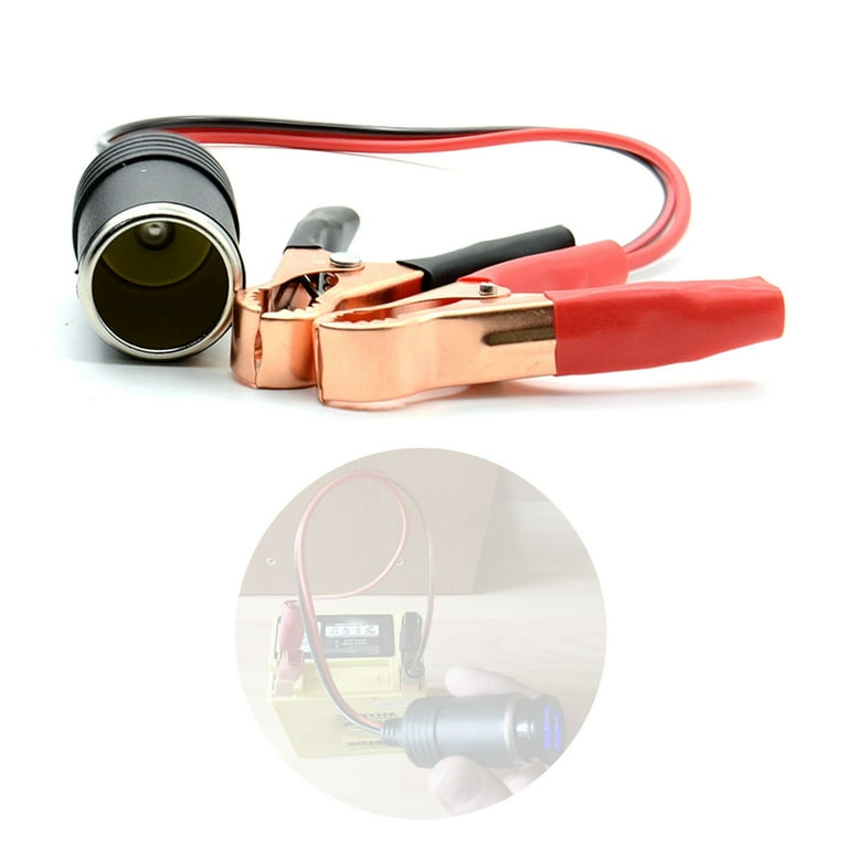 12v battery with cigarette lighter socket Alligator Clip Repurpose your existing batteries to breathe new life into your childs ride Quick Disconnect 12V Outlet Adapter