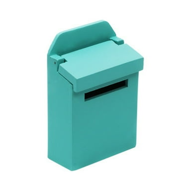 1pc 1 to 12 Ratio Miniature Mailbox Decorative Letter Box Model Mini Scene Props (Green)