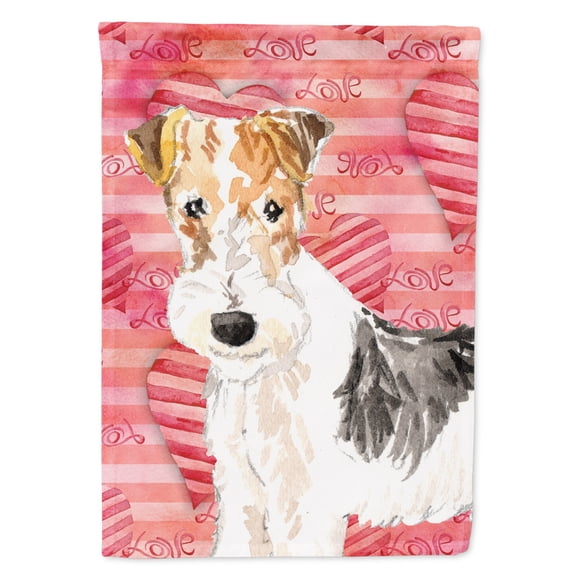 Love a Fox Terrier House Flag