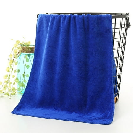 

Yotyukeb 1PC Bathing Towel Shower Absorbent Superfine Fiber Soft Comfortable Bath Towel Blue