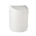thumbnail image 2 of Walbest Desktop Mini Cute Trash Can with Swing Lid, Space Saving PP Plastic Cylindrical Tiny Garbage Can, Size: 6.69" x 5.12", 2 of 7