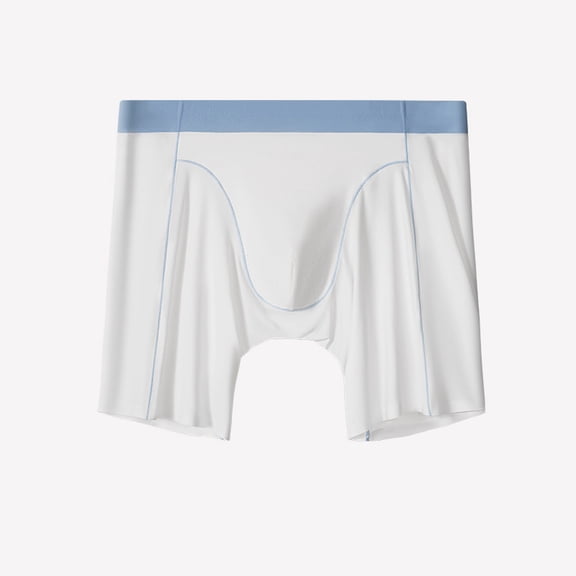 Yaoyar Mens Fashion Summer Boxer Briefs Stretch Underwear with Comfort Fit Fabric for Casual Home Wear Boxer Briefs,White,2XL