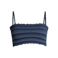 thumbnail image 6 of No Boundaries Women's Seamless Waffle Bandeau Bra, 6 of 6