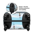 thumbnail image 4 of Disketp World Travel Elastic Travel Luggage Cover Travel Suitcase Protective Cover For Trunk Case Apply To 18''-32'' Suitcase Cover (Luggage not included)-Small, 4 of 9