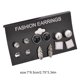 thumbnail image 5 of Jumpingount 12 pares de pendientes con estilo para niña, colgante de aro para oreja, joyería decorativa, gotas para las orejas para fiesta, banquete, XY-1905 10piezas Jumpingount CBP194116, 5 of 5