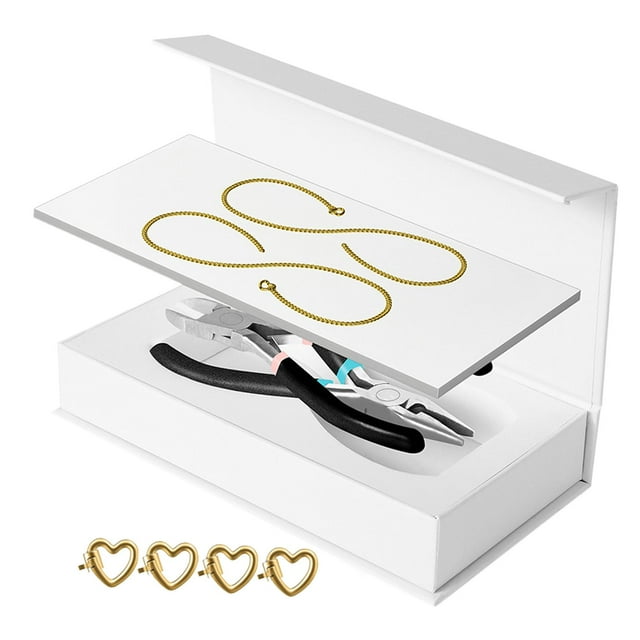Kit de pulsera permanente Fabricación de pulseras para parejas para el día de San Valentín de verano 1 par de oro