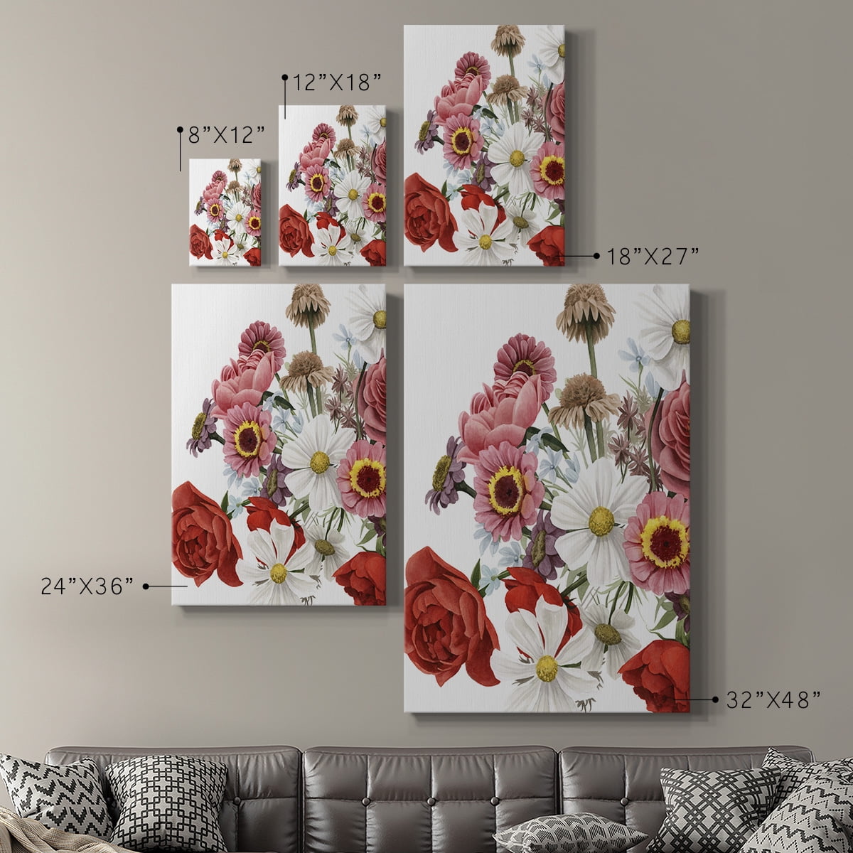 Modern Arrangement II Premium Gallery Wrapped Canvas - Ready to Hang