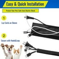 thumbnail image 4 of Triani 6.6ft - 7/8" Chew Proof Cord Protector from Pets Black Floor Cord Cover Protector Keep Electric Cables Organized for Office, 4 of 7