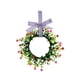 thumbnail image 2 of Corona de invierno para puerta de entrada con follaje escarchado y bayas | Corona artificial de primavera de 30 cm para decoración de paredes de interior y exterior | Decoración navideña para el, 2 of 6