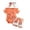 Orange, variant on Infant Girls Clothes Fall Outfits Ruffles Short Sleeve Letter Bodysuit Romper Floral Prints Bowknot Shorts 2 Piece Kids Casual Clothes Size 9-12 Months