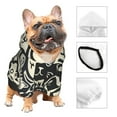 thumbnail image 3 of KLL Abstract Cat Faces Pattern for Basic Dog Hoodie - Pet Hoodie Sweater with Leash Hole - Cute Dog Sweatshirt - Pet Clothes Hooded Sweatshirt for Dog & Cat -XX-Large, 3 of 8