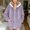 Purple, variant on Women Oversized Full-Zip Hooded Teddy Plush Jacket Long Sleeve Fuzzy Fleece Warm Winter Outerwear with Side Pockets Plus Size Black L