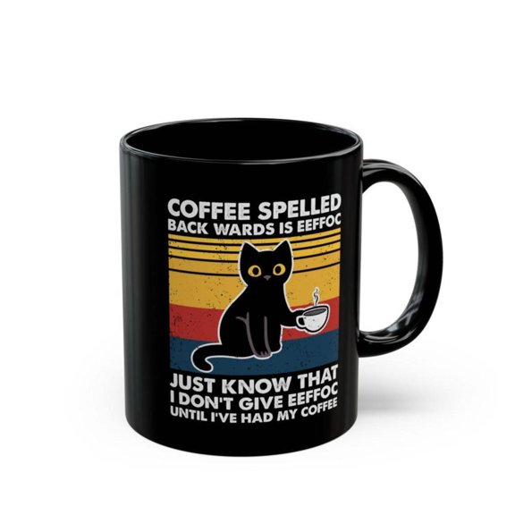 Coffee Spelled Backwards is EEFFOC Funny Coffee Mug Lover