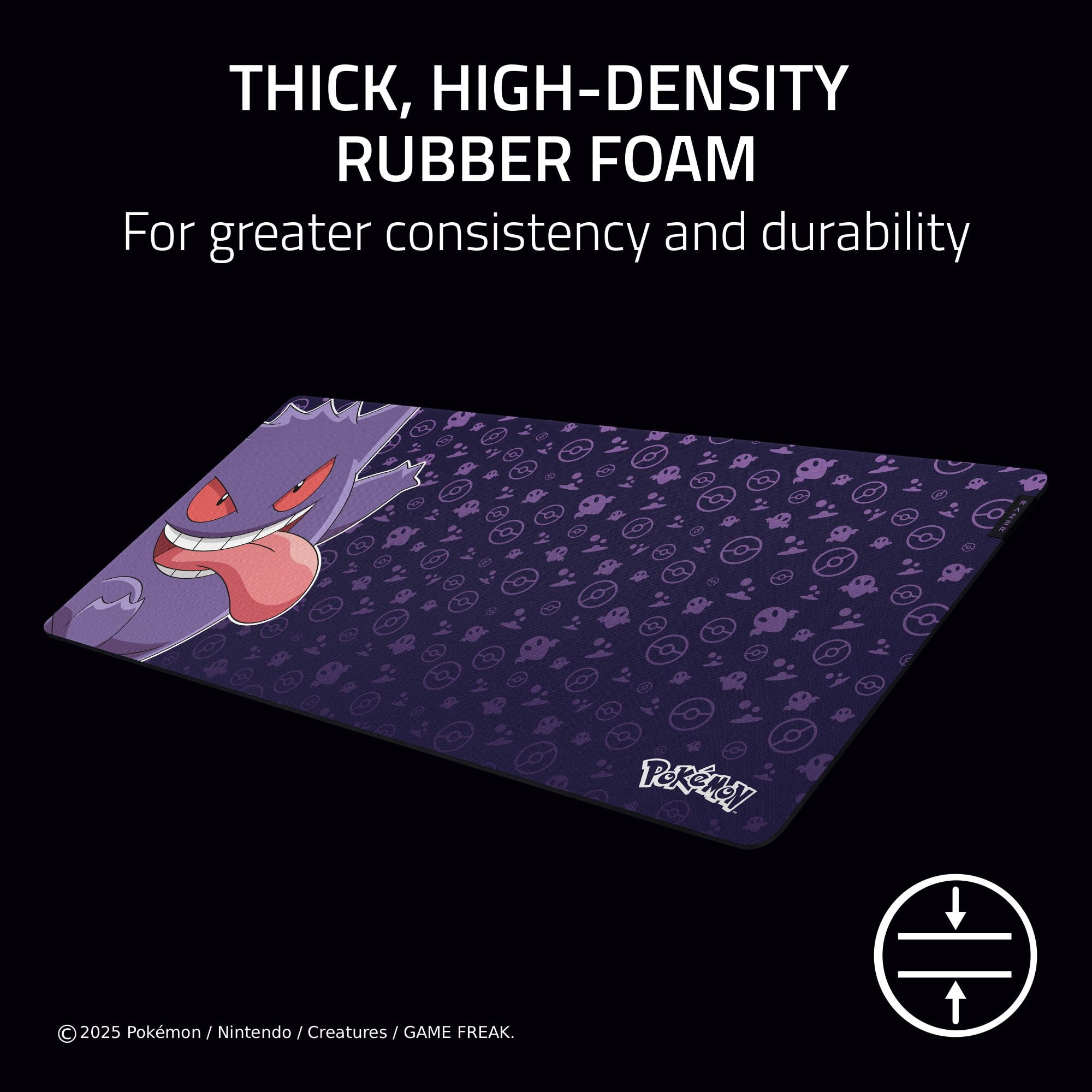 Razer Gigantus V2 XXL Textured Cloth Mouse Pad, Pokemon Gengar Edition