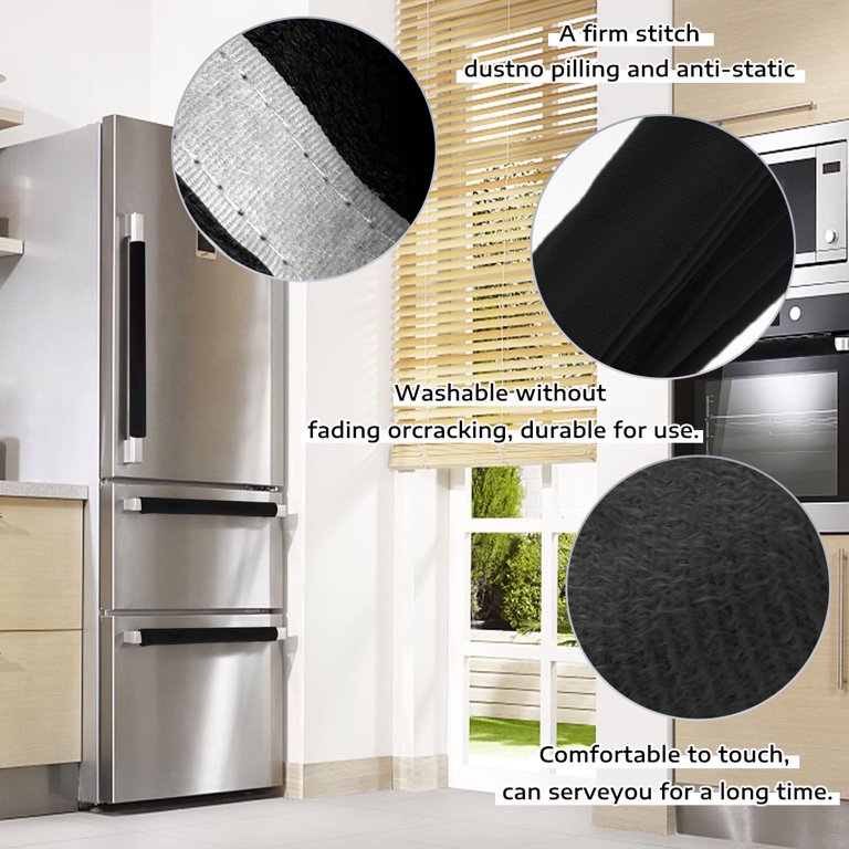 4/2Pcs Refrigerator Door Handle Cover Kitchen Appliance Protector Smudges Decor