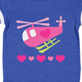 thumbnail image 4 of Inktastic Valentine Pink Heart Helicopter Boys or Girls Baby Bodysuit, 4 of 5