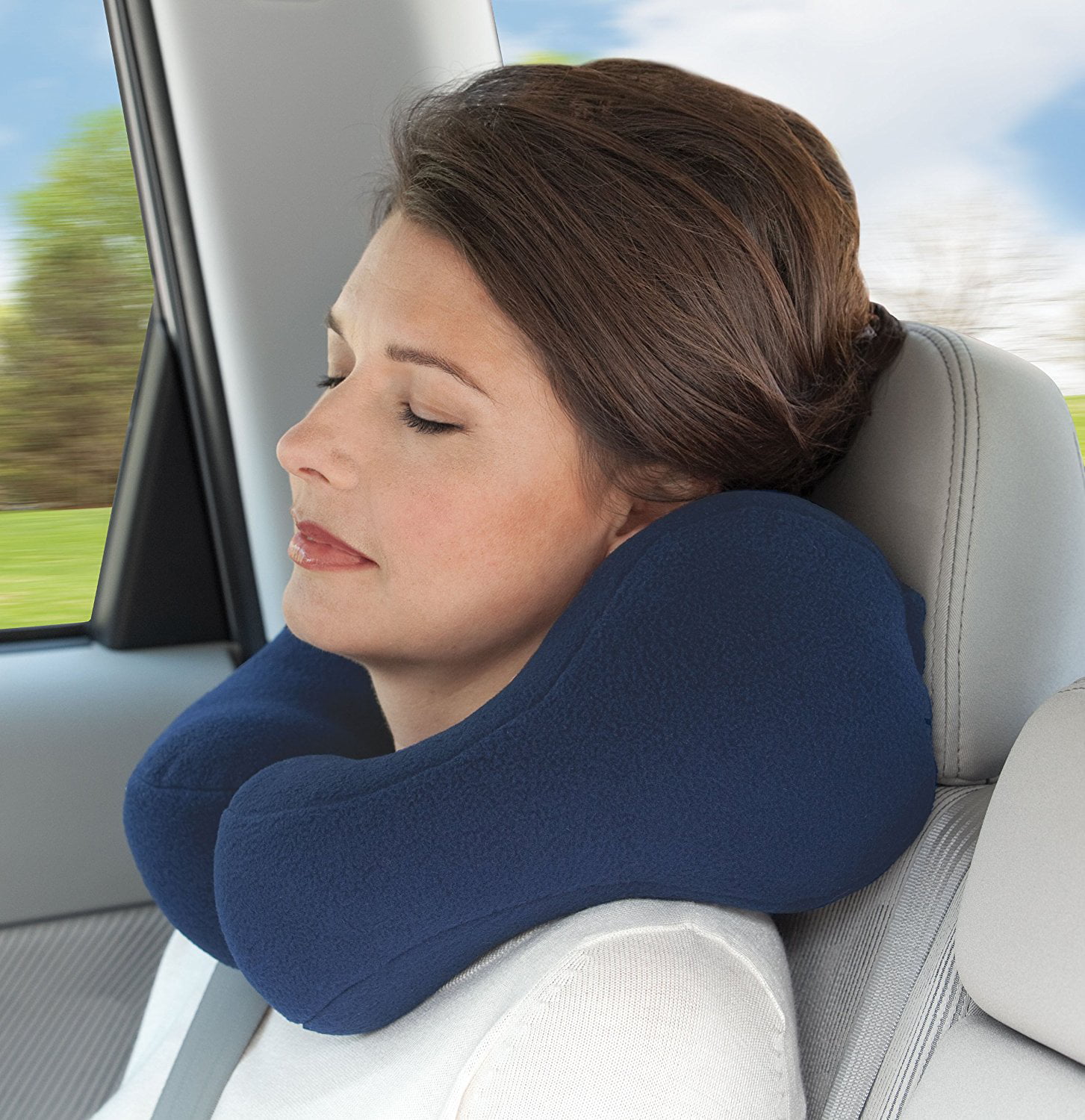 Neck Support Car Pillow Car Neck Pillow Neck Pain Relief Neck Pillow Travel for Airplanes Car Traveling Adoric Life Travel Neck Pillow